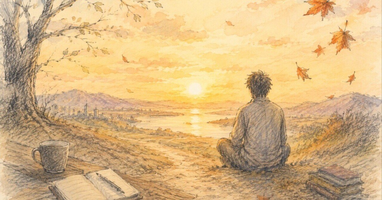今日が最後の日だとしたら、と人生について考える人物の画像